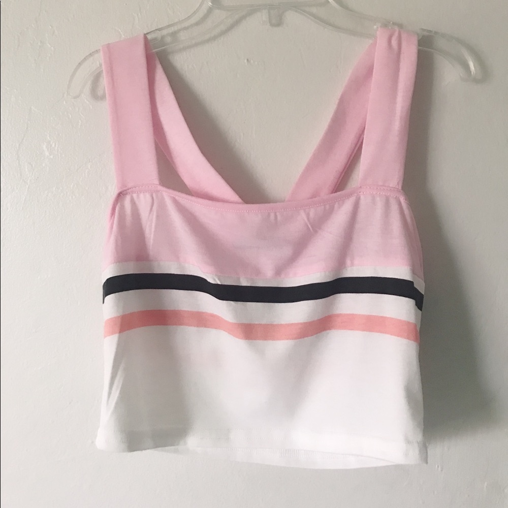 Cute thick strap crop top